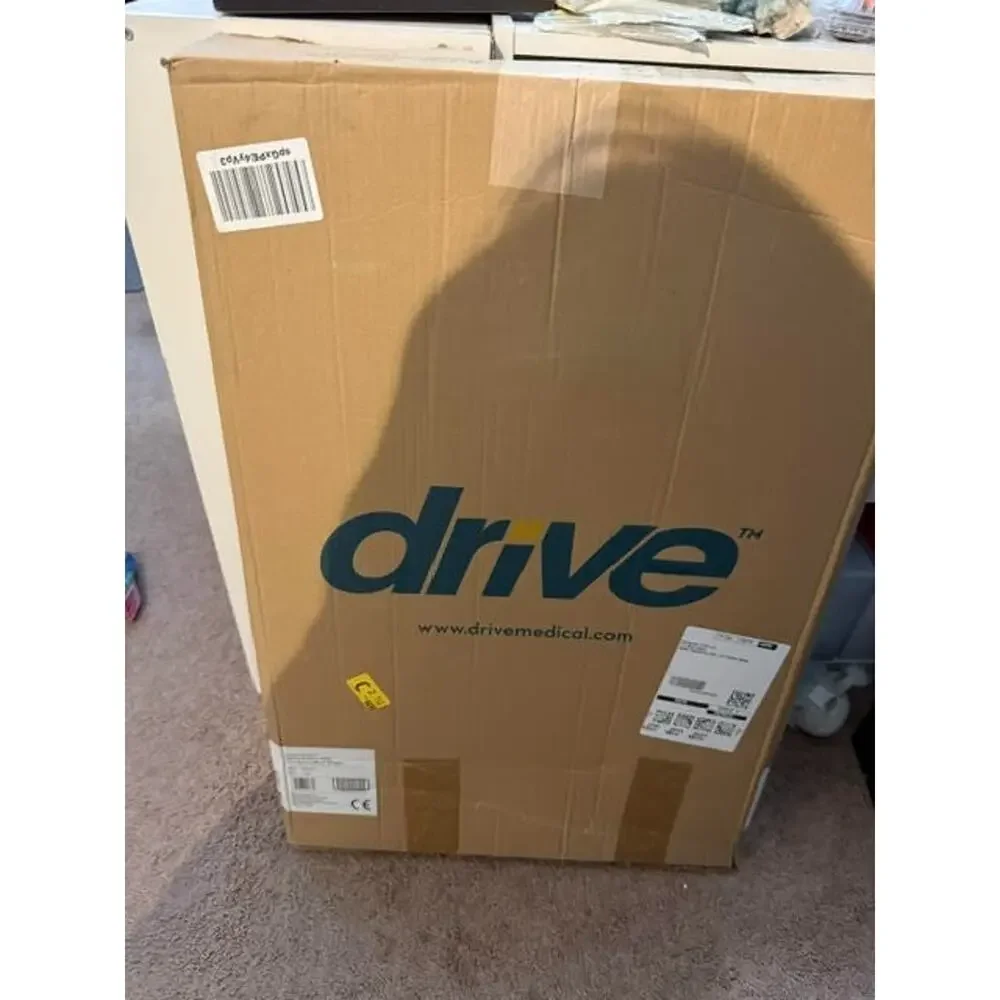 Drive Medical Two-Button Folding Walker Wheels Lightweight Silver New in Box - Picture 10 of 10